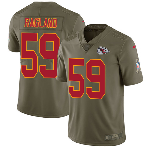 Nike Chiefs #59 Reggie Ragland Olive Men's Stitched NFL Limited Salute To Service Jersey - Click Image to Close